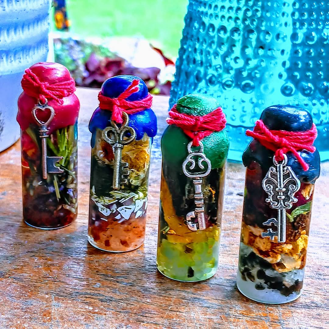 Authentic Custom Spell Jars (Set of Four)